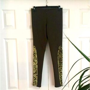Alice + Olivia Sequin Embellished Leggings Size 6